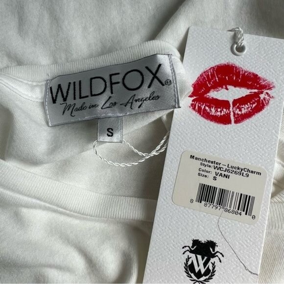 Wildfox Manchester Just Call Me Lucky Tee - S - Picture 5 of 6